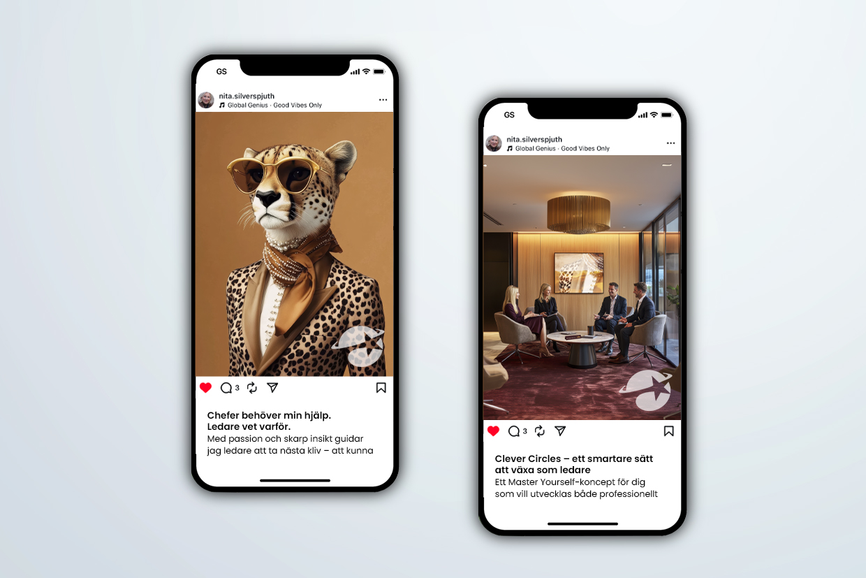 Nita Silverspjuth – sociala medier Exempel på innehåll för sociala medier skapat för Nita Silverspjuth.