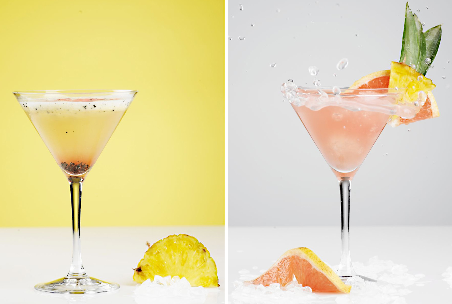 Coca-Cola – drinkkoncept för bar och restaurang Alt-text Två specialframtagna drinkar med Coca-Colas produkter, utvecklade tillsammans med Göteborgs Bartenderskola.
